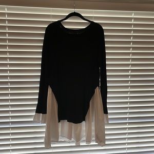 English Factory Knit Combo Dress